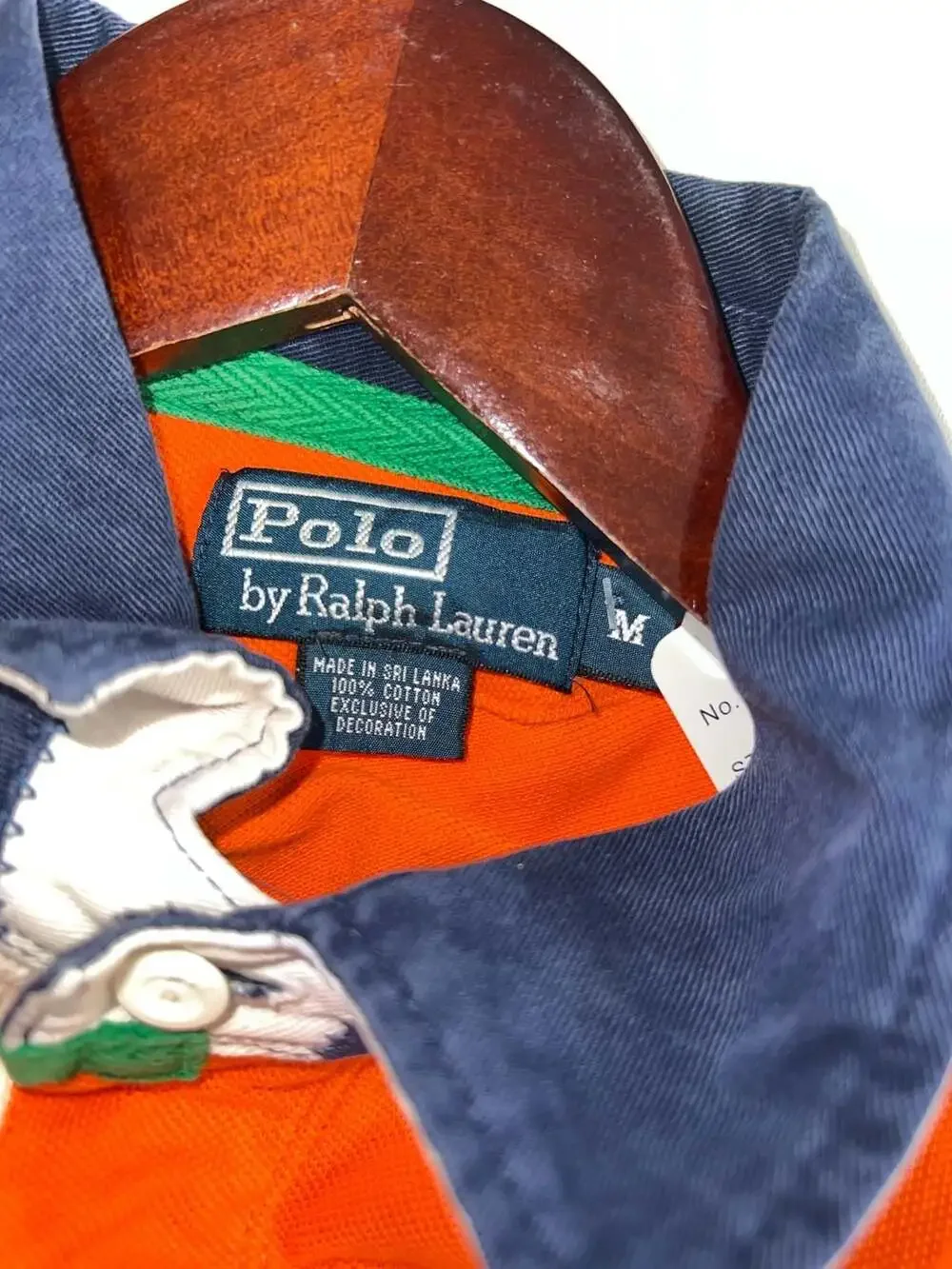 Polo Ralph Lauren Big Pony Orange Rugby Polo Shirt Medium 0211
